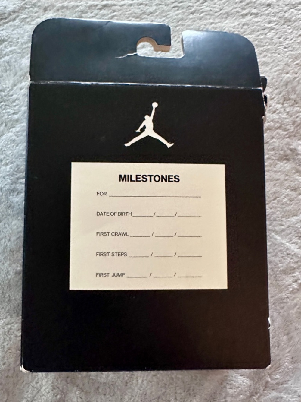 Nike Air Jordan 1 Crib Bootie - Sail/Black-Starfish - 2C NEW IN BOX - Picture 6 of 6